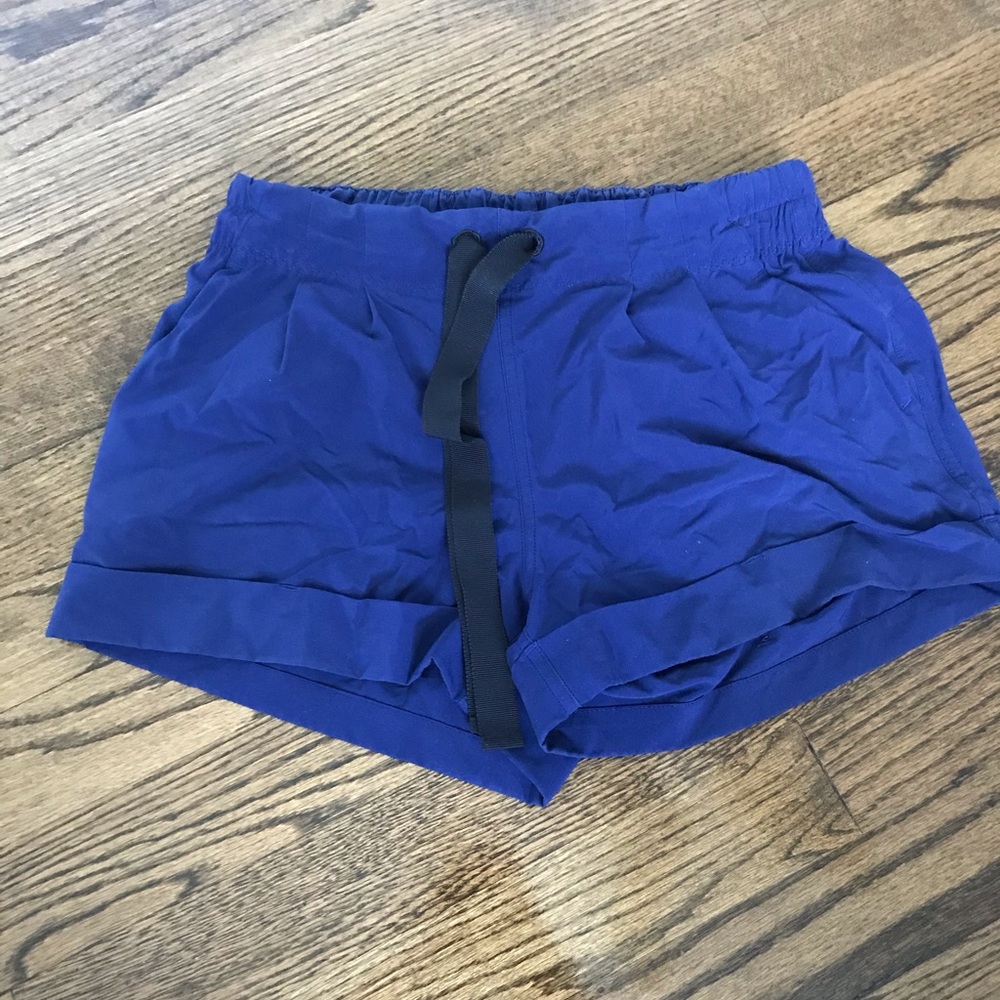 Blue Lululemon shorts